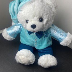 2018 CHRISTMAS Snowflake TEDDY BEAR White Boy 20" Teal Outfit